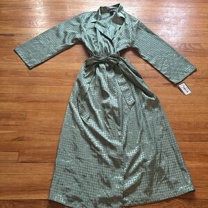 NWT Green Halston Robe